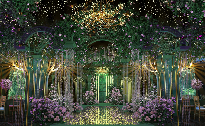 铁岭奇妙森林婚礼堂效果展示